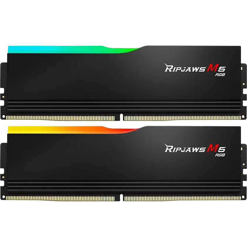 Arbeitsspeicher 64GB DDR5 6000MHz G.Skill Ripjaws M5 RGB (F5-6000J3040G32GX2-RM5RK) (2x32GB KIT)