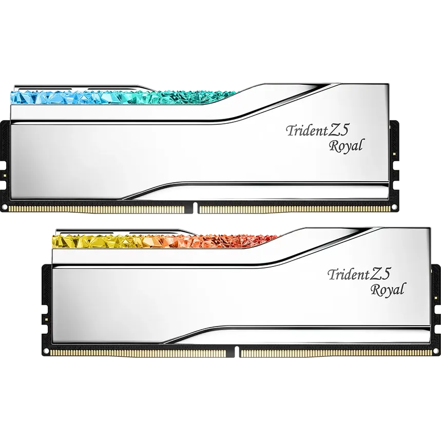 Arbeitsspeicher 64GB DDR5 6400MHz G.Skill Trident Z5 Royal RGB (F5-6400J3239G32GX2-TR5S) (2x32GB KIT)
