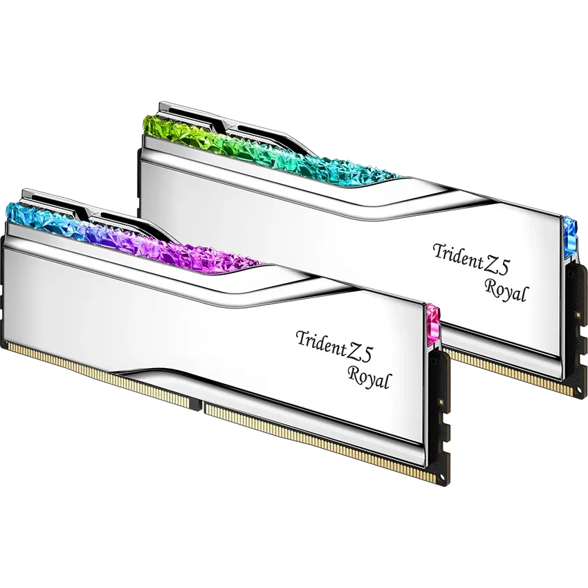 Arbeitsspeicher 64GB DDR5 6400MHz G.Skill Trident Z5 Royal RGB (F5-6400J3239G32GX2-TR5S) (2x32GB KIT) - Foto 2