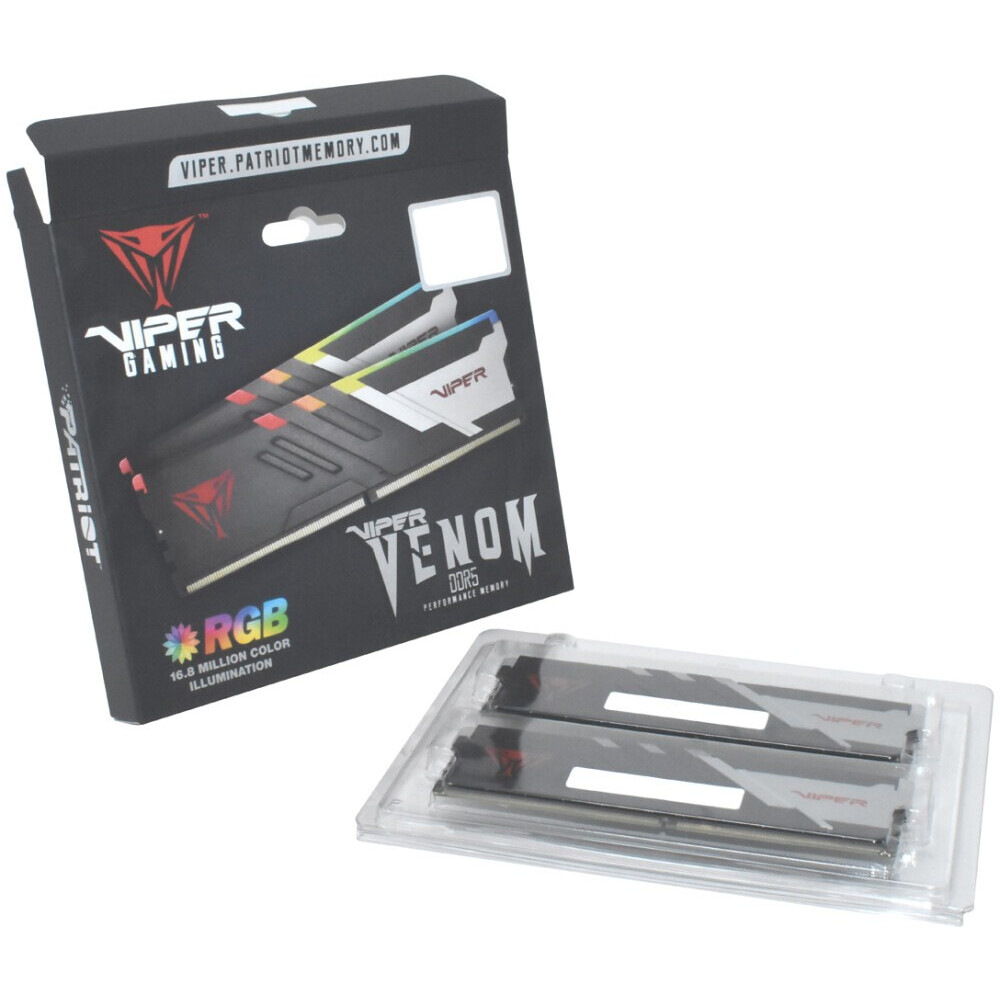 Arbeitsspeicher 32GB DDR5 6000MHz Patriot Viper Venom RGB (PVVR532G600C30K) (2x16GB KIT) - Foto 8