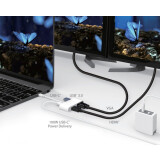 Pārejas savienojums USB Type-C - HDMI/VGA + USB 3.0 + USB-C power, j5create JCA175
