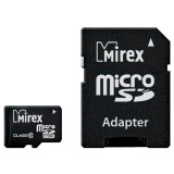 Atmiņas kartes 4Gb MicroSD Mirex + SD adapter (13613-AD10SD04)