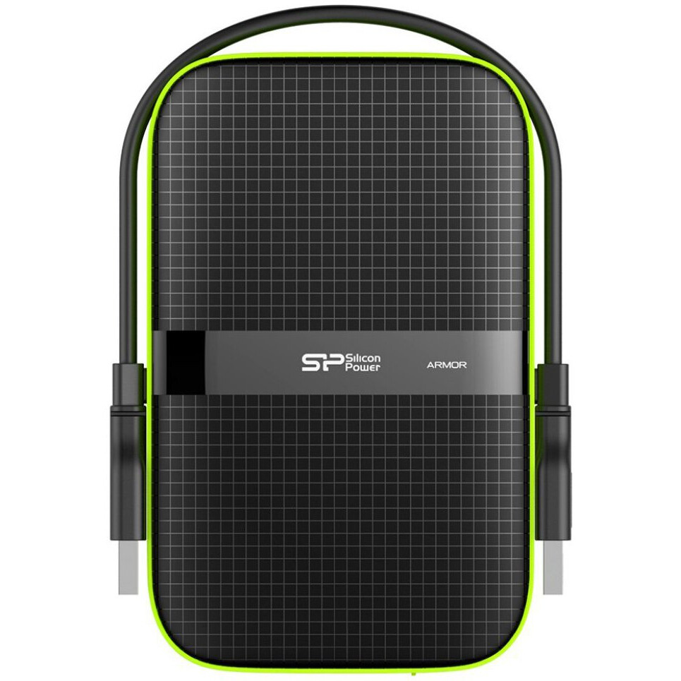 Ārējie cietie diski un SSD 1Tb Silicon Power Armor A60 Black (SP010TBPHDA60S3K)