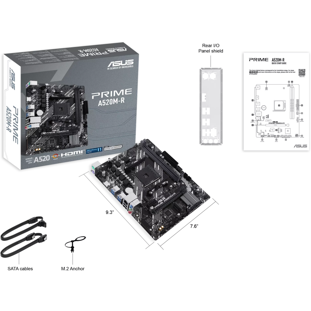 Mainboard ASUS PRIME A520M-R - Foto 5