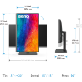 Écran BenQ 27" PD2706U Grey