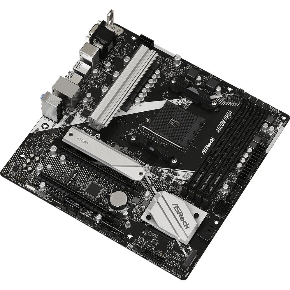 Pamatplate ASRock A520M PRO4 (A520M PRO4) - foto 2