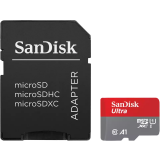 Speicherkarte 64GB MicroSD SanDisk Ultra + SD adapter (SDSQUAB-064G-GN6MA)
