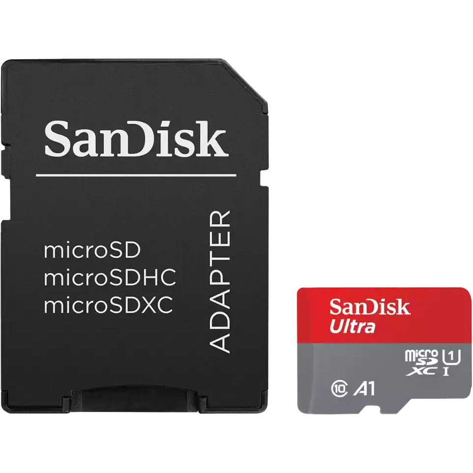 Carte mémoire 64GB MicroSD SanDisk Ultra + SD adapter (SDSQUAB-064G-GN6MA)