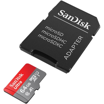 Carte mémoire 64GB MicroSD SanDisk Ultra + SD adapter (SDSQUAB-064G-GN6MA) - photo 2