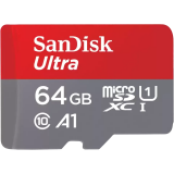 Speicherkarte 64GB MicroSD SanDisk Ultra + SD adapter (SDSQUAB-064G-GN6MA)
