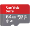 Carte mémoire 64GB MicroSD SanDisk Ultra + SD adapter (SDSQUAB-064G-GN6MA) - photo 3