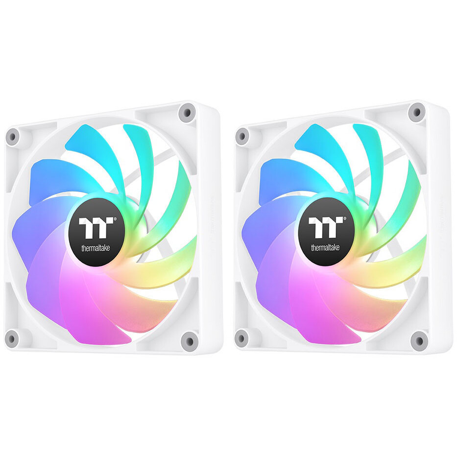case fan Thermaltake CT120 Reverse ARGB Sync Fan White (2-Fan Pack) - CL-F175-PL12SW-A