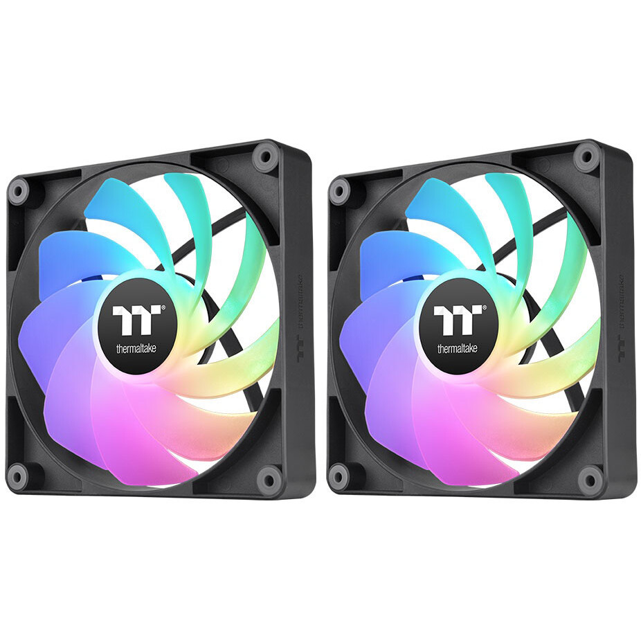 case fan Thermaltake CT120 Reverse ARGB Sync Fan Black (2-Fan Pack) - CL-F173-PL12SW-A