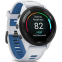 montres intelligentes Garmin Forerunner 265 Black Bezel with Whitestone Case and Whitestone/Tidal Blue Silicone Band - 010-02810-11 - photo 3