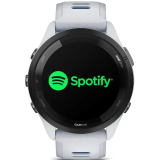 montres intelligentes Garmin Forerunner 265 Black Bezel with Whitestone Case and Whitestone/Tidal Blue Silicone Band (010-02810-11)