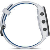 montres intelligentes Garmin Forerunner 265 Black Bezel with Whitestone Case and Whitestone/Tidal Blue Silicone Band (010-02810-11)