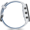 montres intelligentes Garmin Forerunner 265 Black Bezel with Whitestone Case and Whitestone/Tidal Blue Silicone Band - 010-02810-11 - photo 6