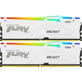 Arbeitsspeicher 32GB DDR5 6000MHz Kingston Fury Beast White RGB (KF560C36BWE2AK2-32) (2x16GB KIT)