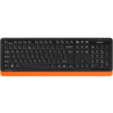 Tastatūra + pele A4Tech Fstyler FG1010 Black/Orange