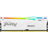Mémoire vive 16GB DDR5 6000MHz Kingston Fury Beast White RGB (KF560C36BWE2A-16)