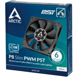 Ventilateur pour boîtier Arctic P8 Slim PWM PST Black (ACFAN00295A)