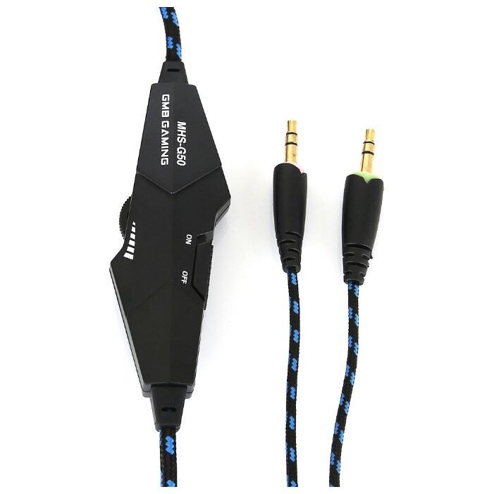 Garnitūra Gembird MHS-G50 Black/Blue - foto 4