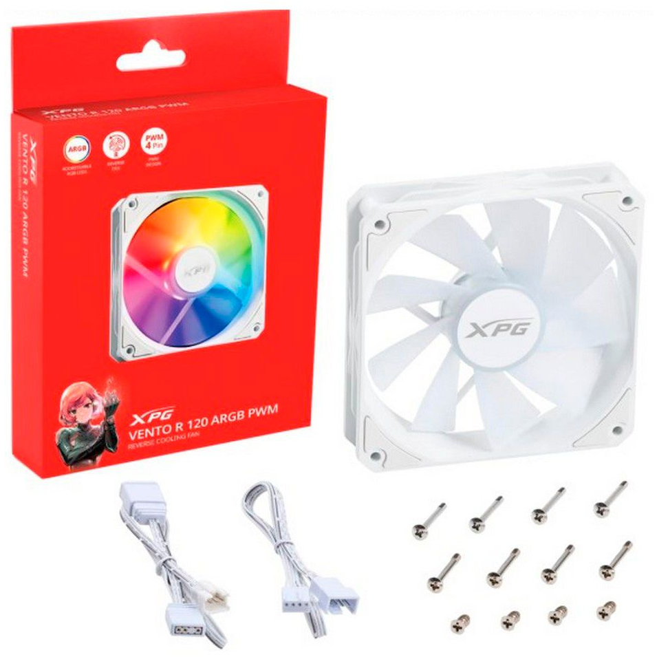 Case fan ADATA XPG VENTO R 120 ARGB PWM White - VENTOR120ARGBPWM-WHCWW - photo 4