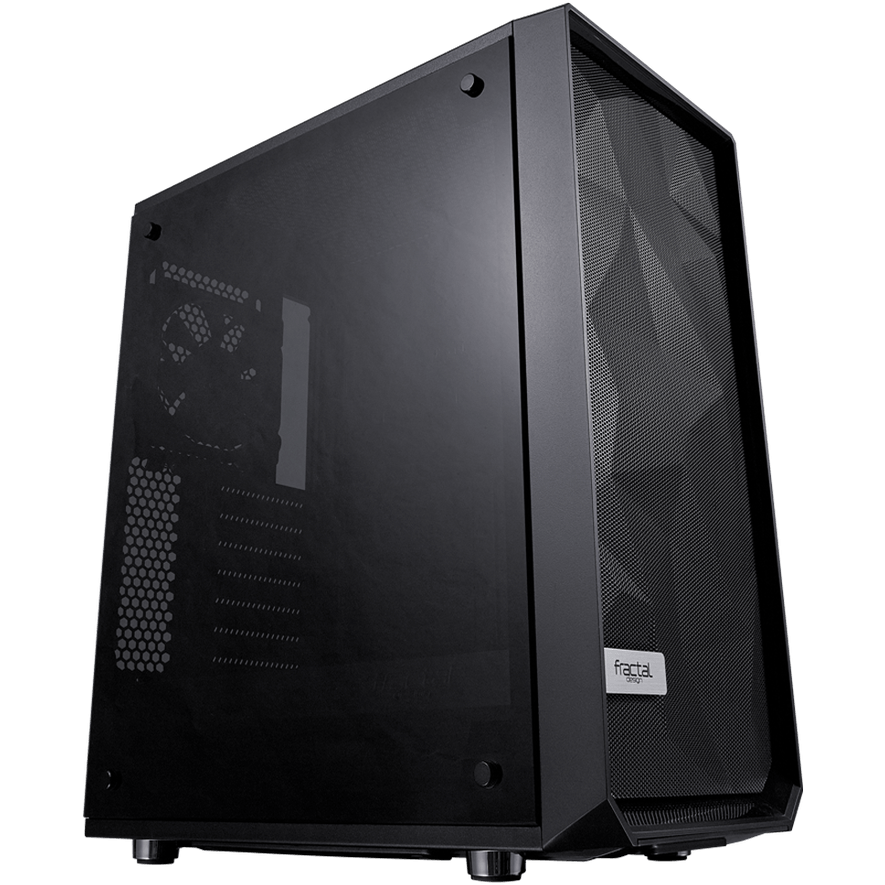 Datoru korpuss Fractal Design Meshify C Dark TG Black - FD-CA-MESH-C-BKO-TG