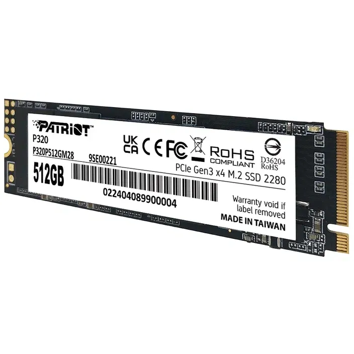 SSD storage 512GB Patriot P320 (P320P512GM28) - photo 2