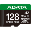carte mémoire 128GB MicroSD ADATA SPEED PLUS + SD adapter (UD128GUI3V30A2SP-RA1)