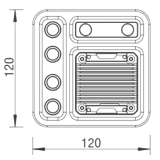 Pompe pour le refroidissement liquide du CPU Barrow DC17-SDB 120 White (BA3248)