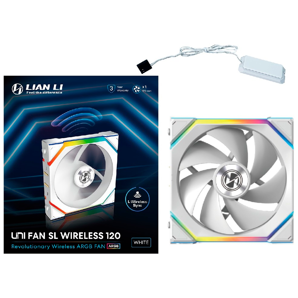 Ventilateur pour boîtier Lian Li UNI Fan SL Wireless 120 White - G99.12SL1W1W.R0 - photo 7