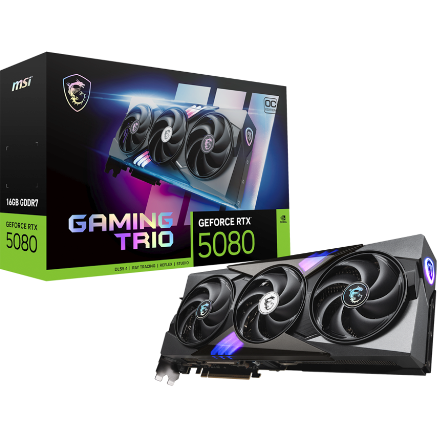 graphics card NVIDIA GeForce RTX 5080 MSI OC 16GB (RTX 5080 16G GAMING TRIO OC) - photo 7