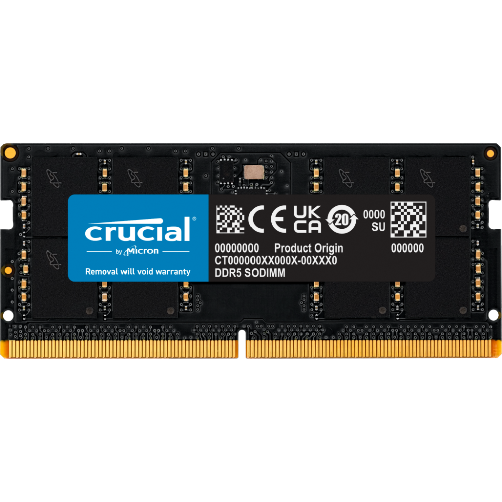 Arbeitsspeicher 32GB DDR5 5600MHz Crucial SO-DIMM (CT32G56C46S5)