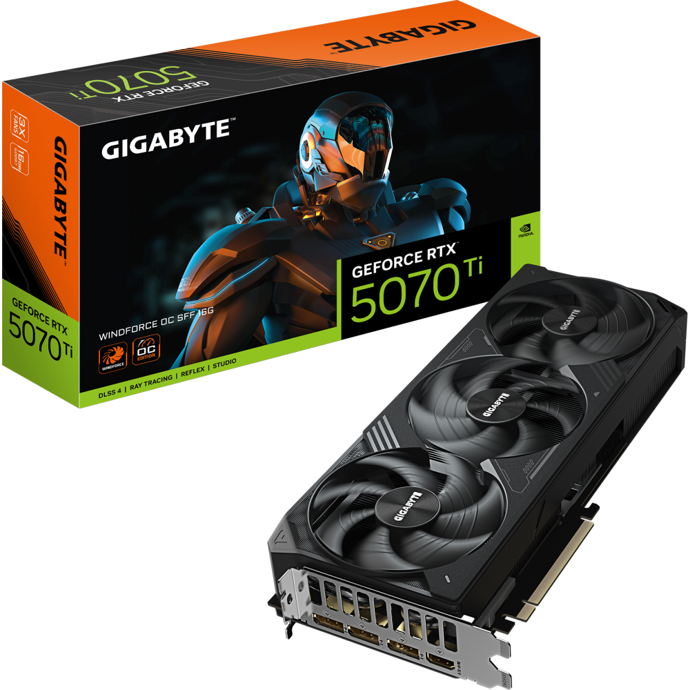carte vidéo NVIDIA GeForce RTX 5070 Ti Gigabyte WINDFORCE OC SFF 16GB (GV-N507TWF3OC-16GD) - photo 10