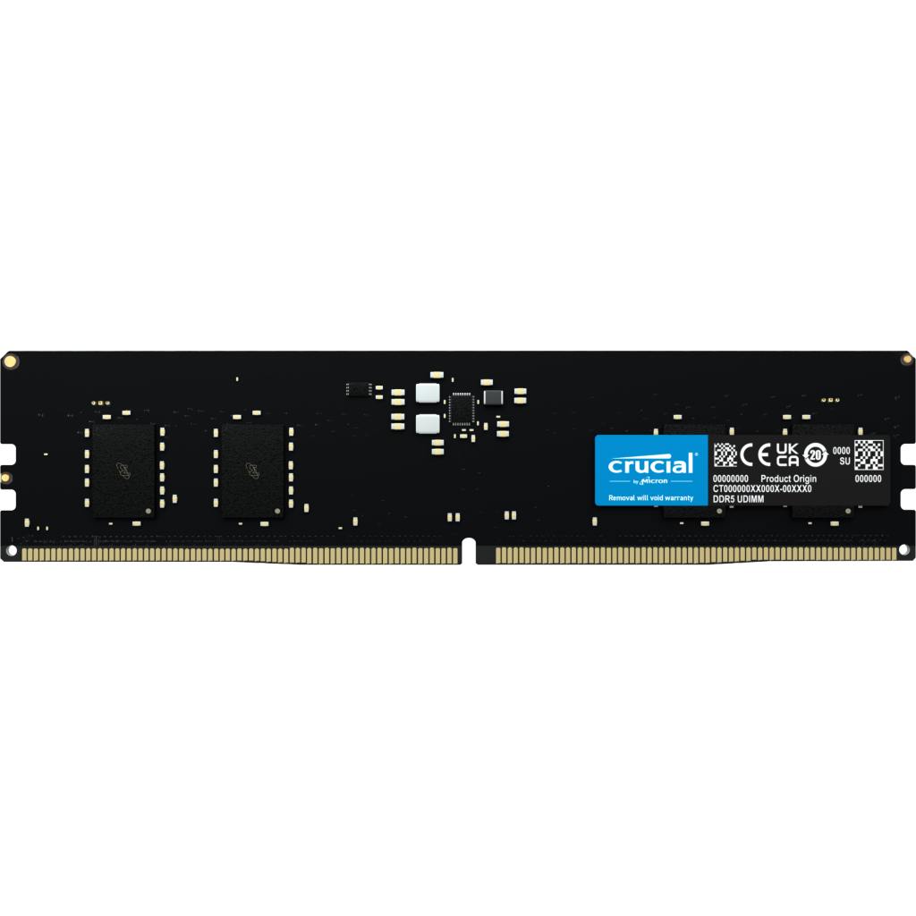 Mémoire vive 8GB DDR5 5600MHz Crucial (CT8G56C46U5)