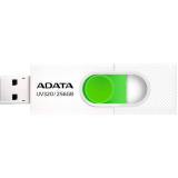 clé USB flash 256GB ADATA UV320 White/Green (AUV320-256G-RWHGN)