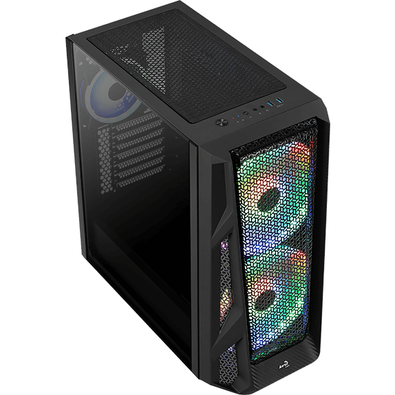 Datoru korpuss AeroCool AirHawk Duo Black - 4710562752434 - foto 2