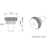 Capteur de température pour le refroidissement liquide du moteur Barrow TCWDL-V1 Shiny silver (BA0926)