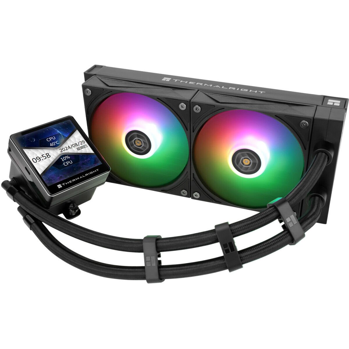 système de refroidissement liquide Thermalright Grand Vision 240 ARGB Black - G-VISION-240-BL-ARGB - photo 2