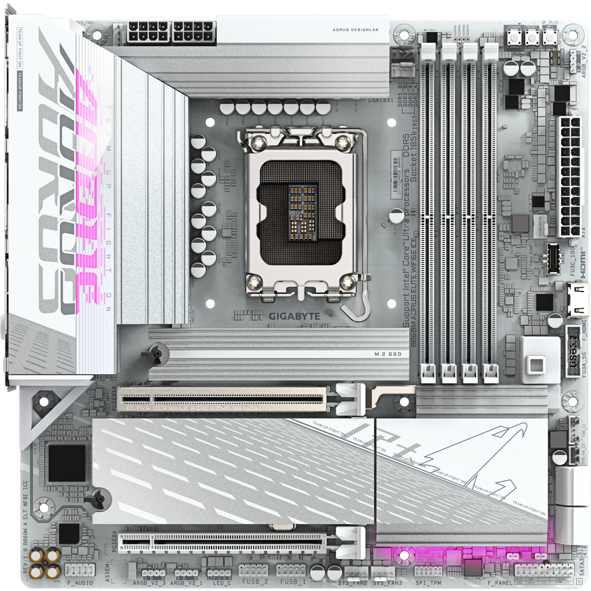 Motherboard Gigabyte B860M AORUS ELITE WIFI6E ICE