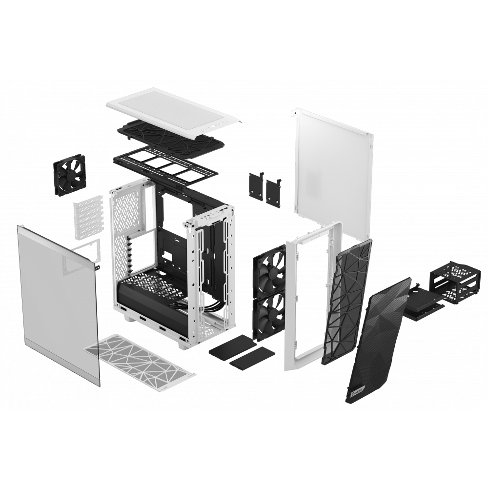 Datoru korpuss Fractal Design Meshify 2 Compact TG White - FD-C-MES2C-05 - foto 15