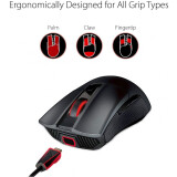 Pele ASUS ROG Gladius II Origin Black (90MP00U1-B0UA00)