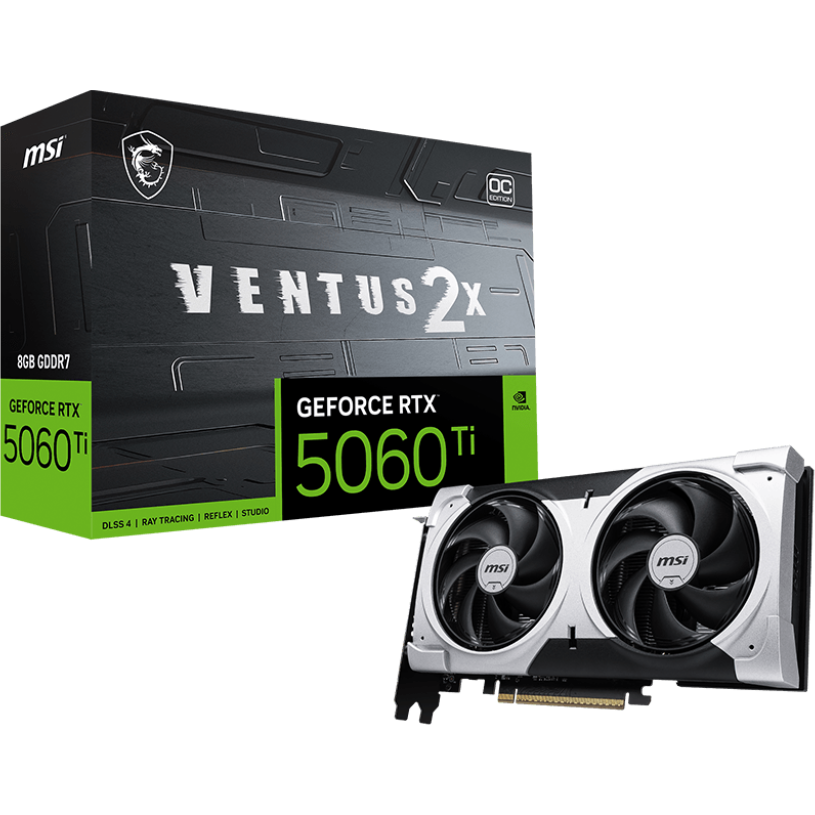 Video Card NVIDIA GeForce RTX 5060 Ti MSI OC 8GB (RTX 5060 Ti 8G VENTUS 2X OC PLUS) - photo 5