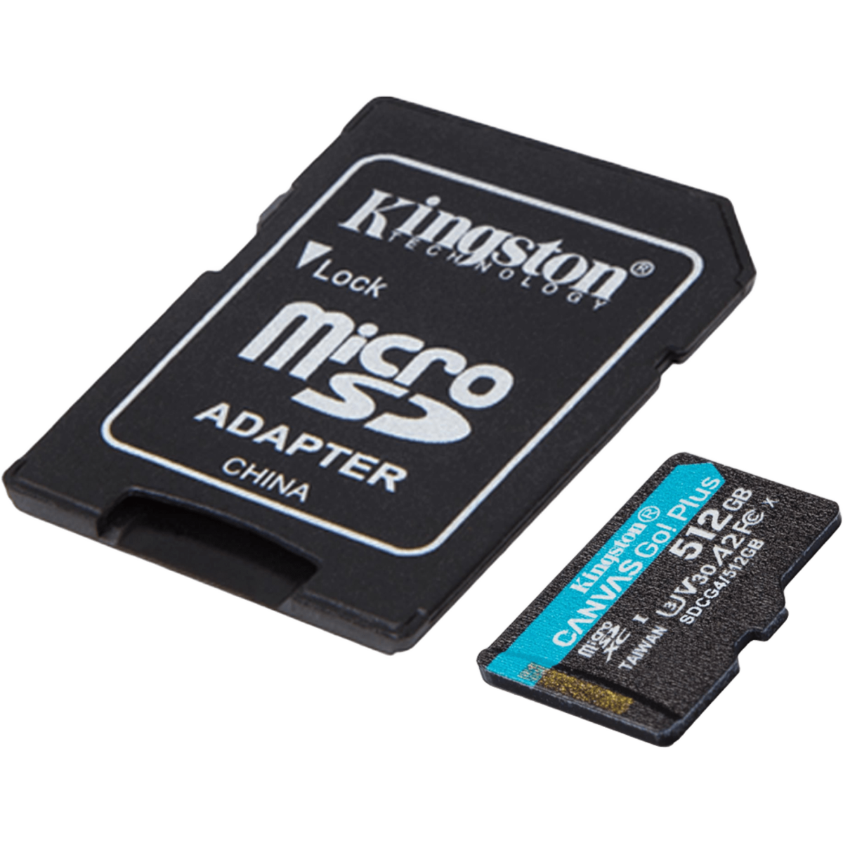 Speicherkarte 512GB MicroSD Kingston Canvas Go! Plus + SD adapter (SDCG4/512GB)