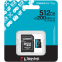 Speicherkarte 512GB MicroSD Kingston Canvas Go! Plus + SD adapter (SDCG4/512GB) - Foto 3