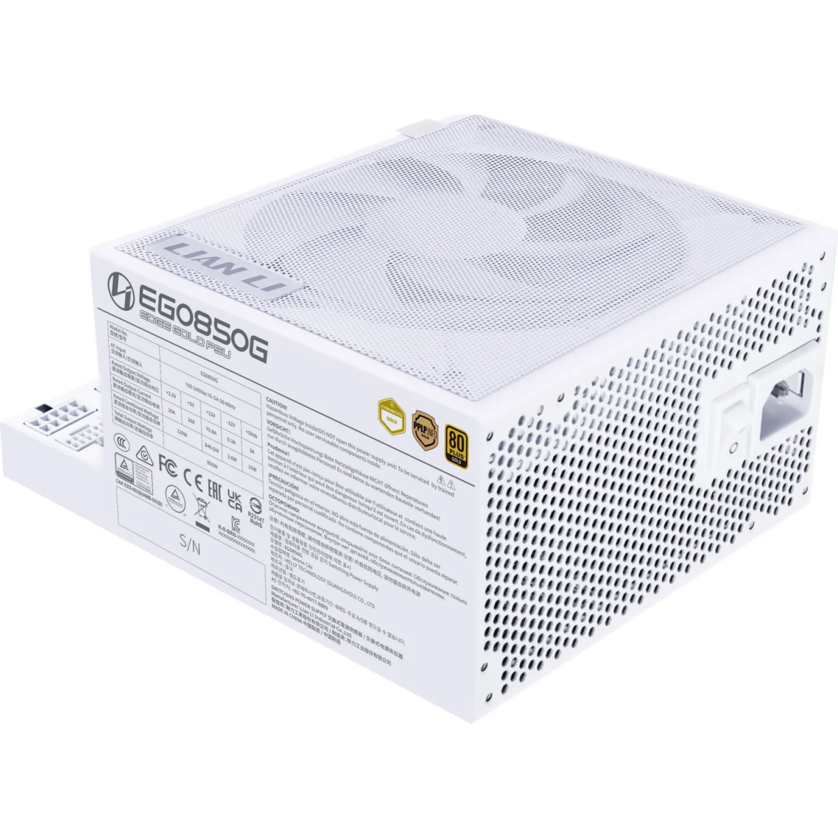 Alimentation électrique 850W Lian Li EDGE850G White - G9P.EG0850G.W000.EU - photo 3