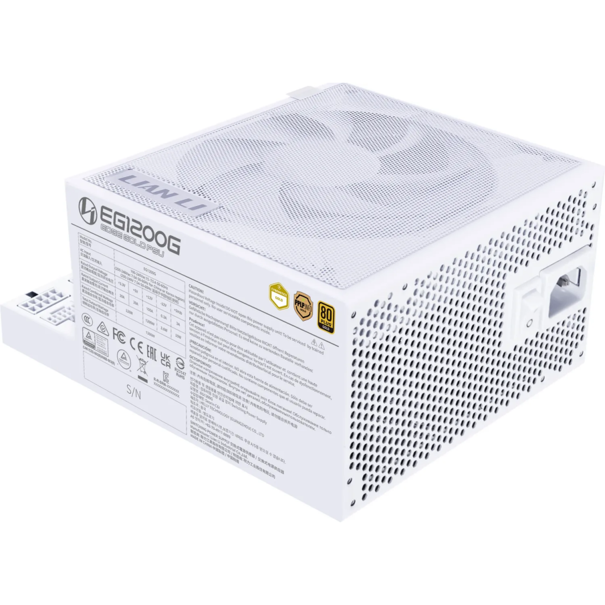 Bloc dalimentation 1200W Lian Li EDGE1200G White - G9P.EG1200G.WH00.EU - photo 4