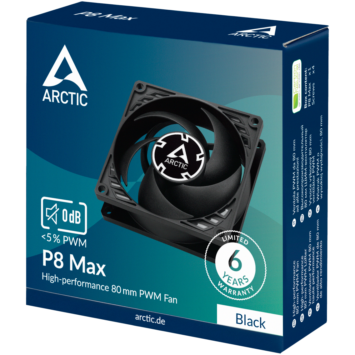 Case Fan Arctic P8 Max Black - ACFAN00286A - photo 5