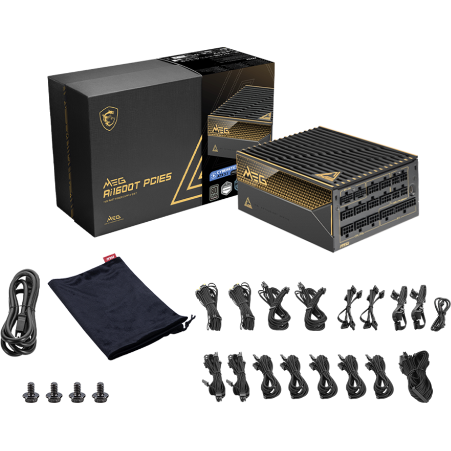 Power Supply Unit 1600W MSI MEG Ai1600T PCIE5 - 306-7ZPEX11-CE0 - photo 5